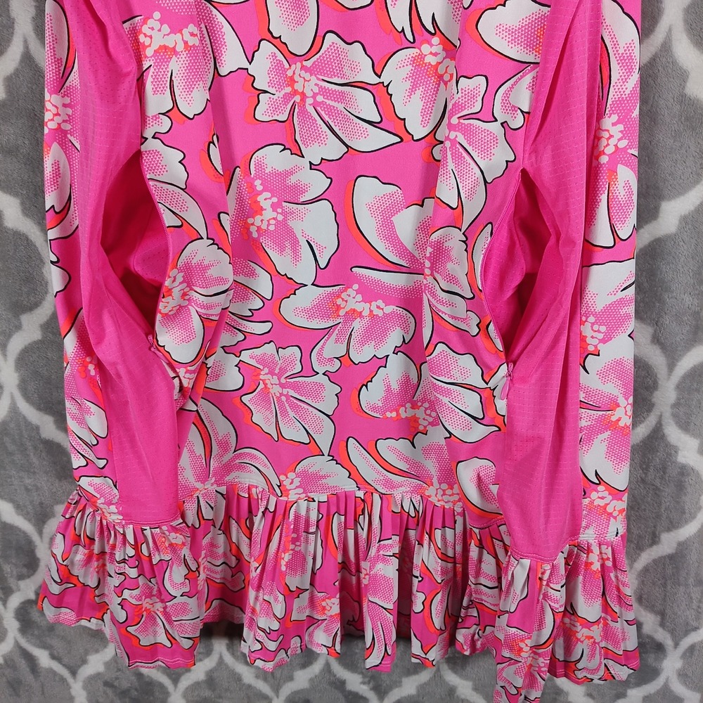 Tail Activewear Dress Size L Pink Nabila Sugar Blossoms Floral Golf Tennis - Picture 7 of 9